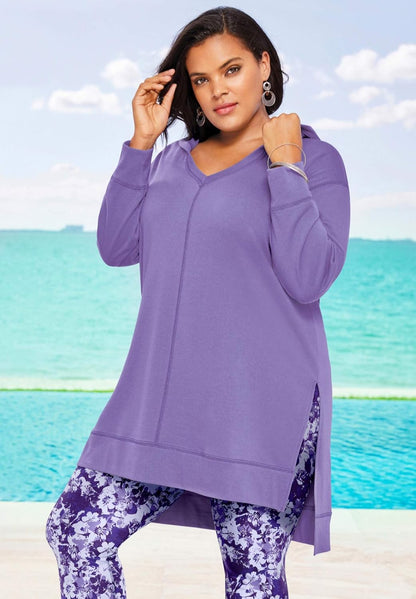 Women'S plus Size French Terry Hoodie Sweatshirt