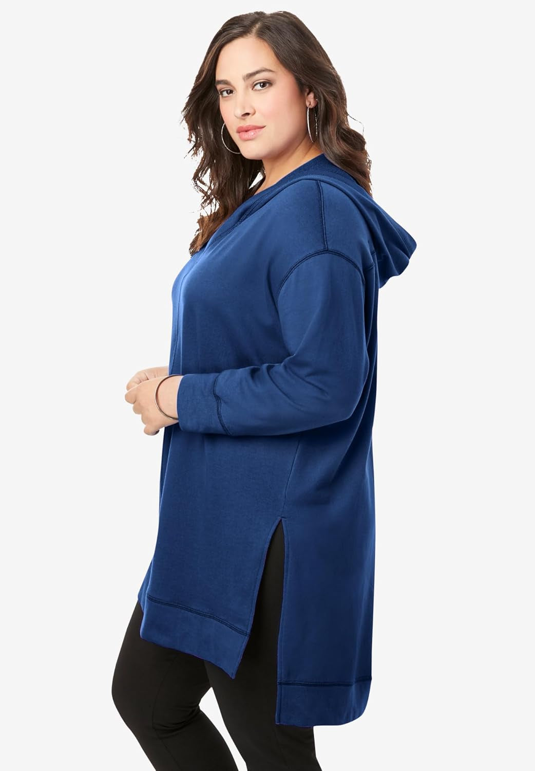 Women'S plus Size French Terry Hoodie Sweatshirt