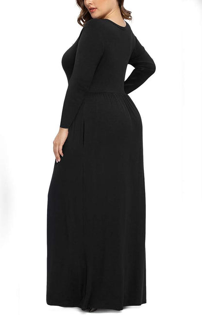 Women'S plus Size Maxi Dresses for Curvy Women Casual Long Dress XL-6XL