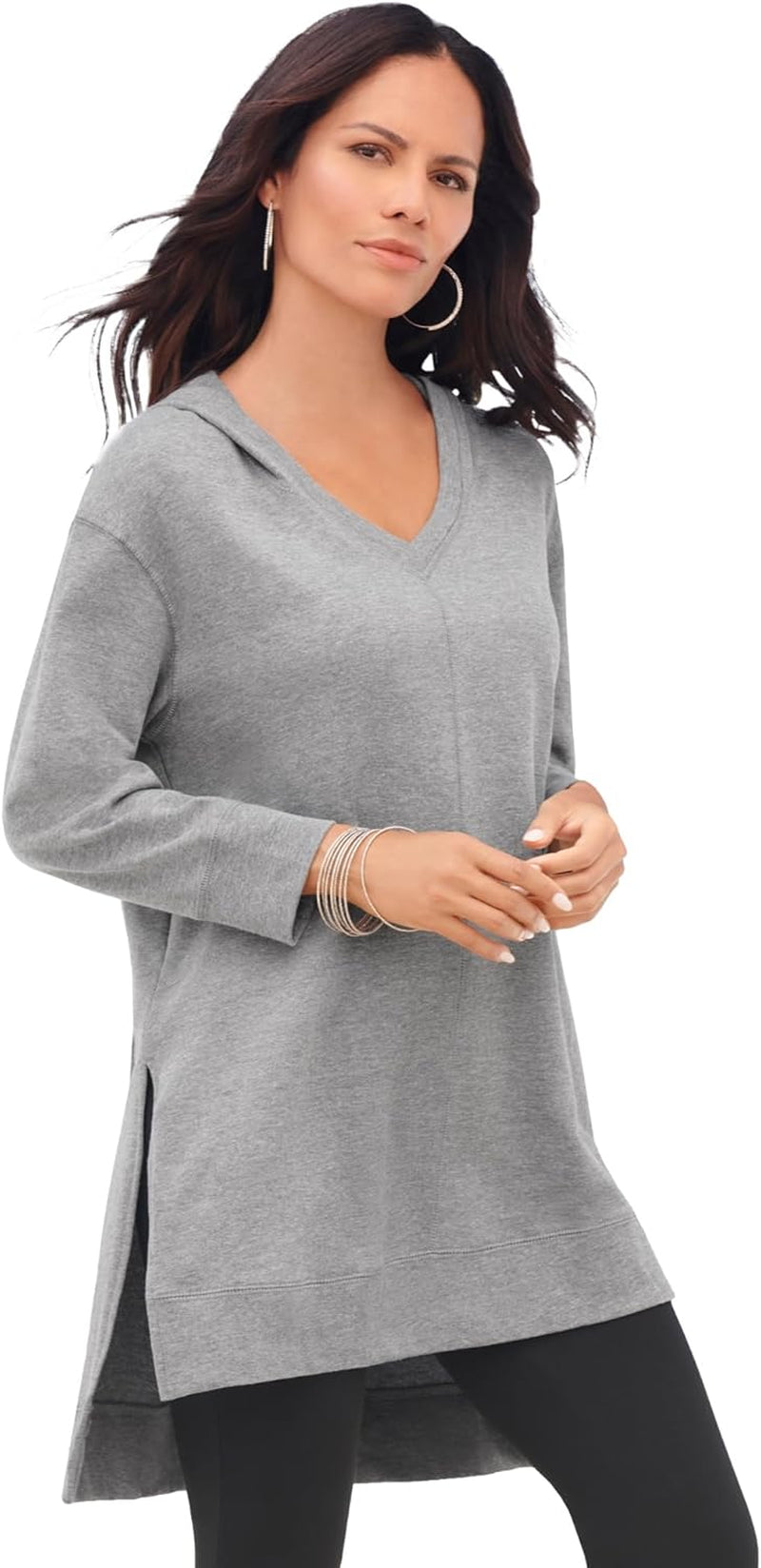 Women'S plus Size French Terry Hoodie Sweatshirt